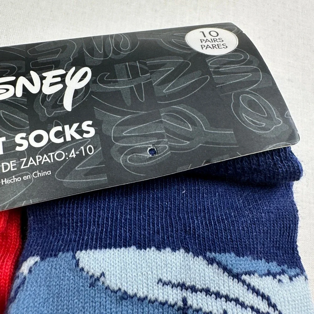 Disney 10 Pair Low Cut Socks Winnie‎ The Pooh Kids 4-10 Pack